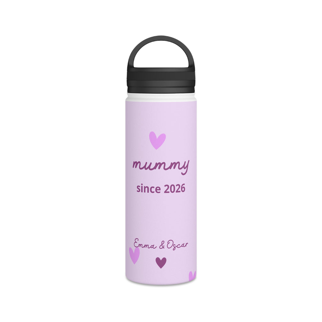 Garrafa de Água "Mamãe Desde" com Nomes Personalizados