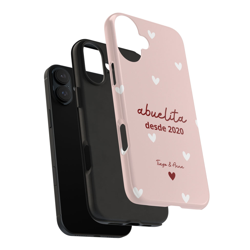Funda Mamá o Abuelita Personalizada con Fecha y Nombres