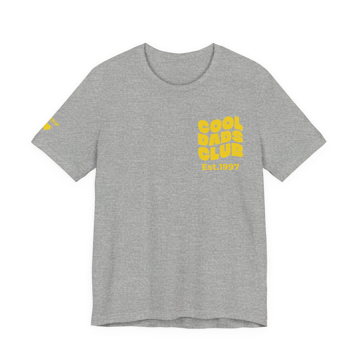 T-Shirt Cool Dads club and names on sleeve
