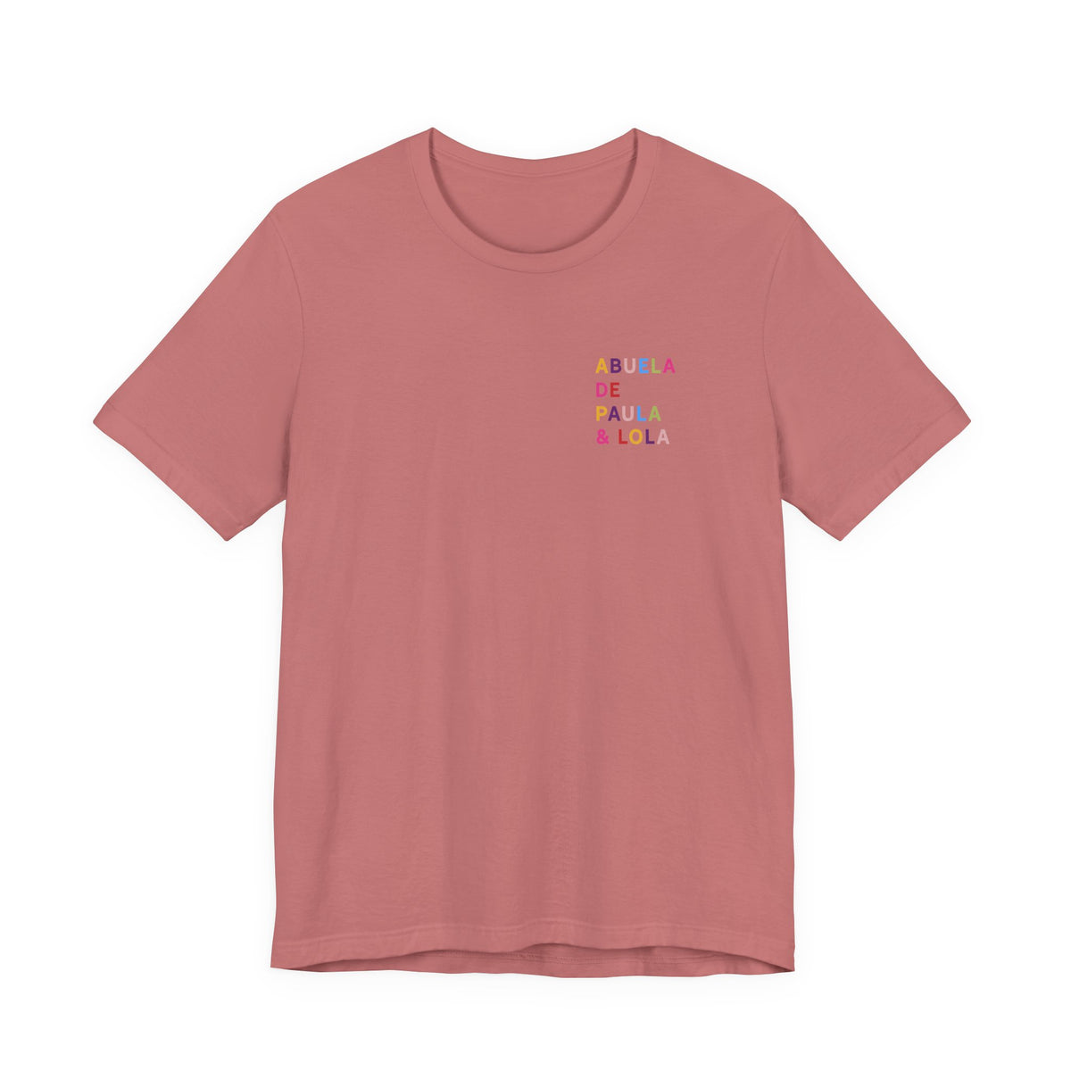 Camiseta Multicolor Abuela Personalizada