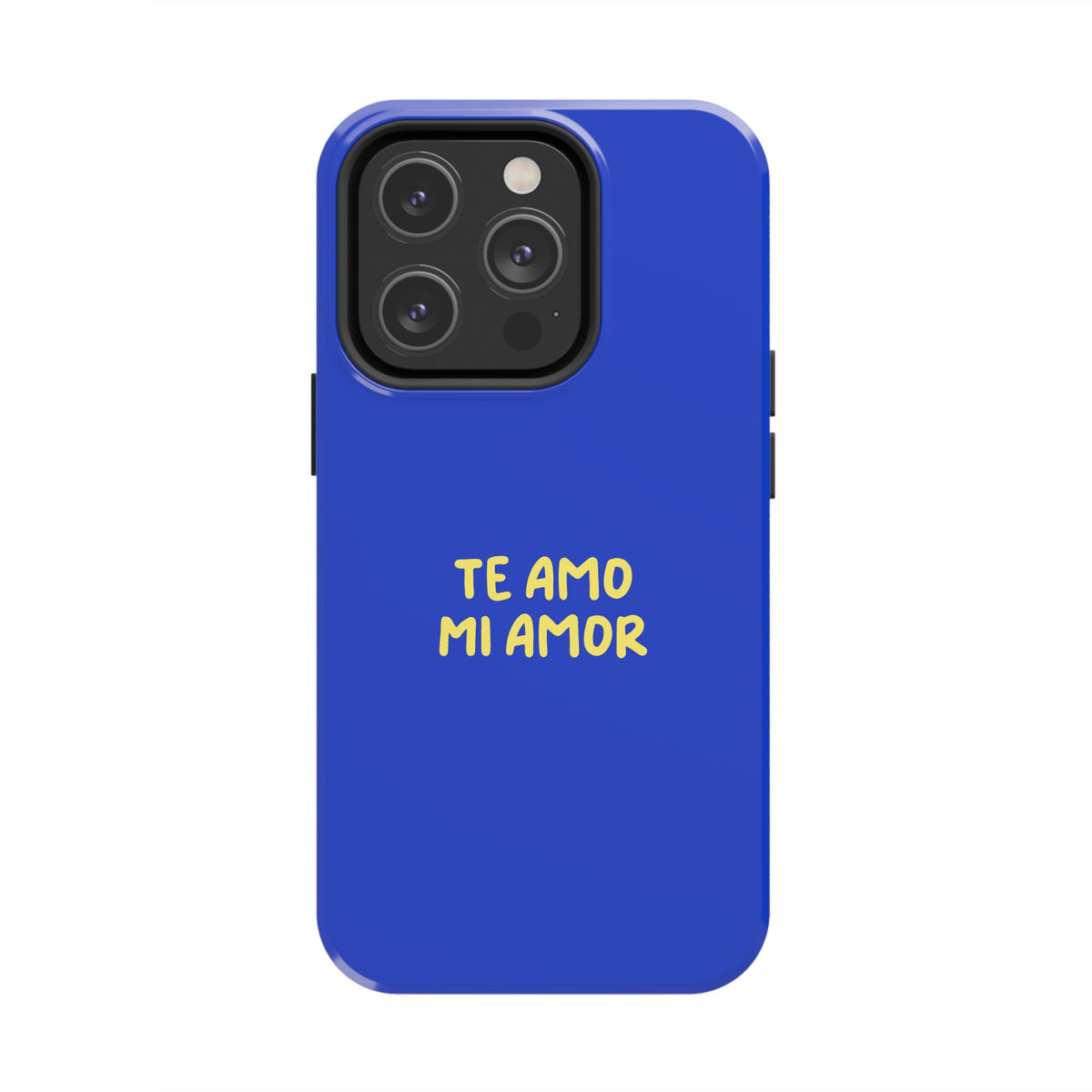 Funda para Teléfono Azul con Texto Personalizado