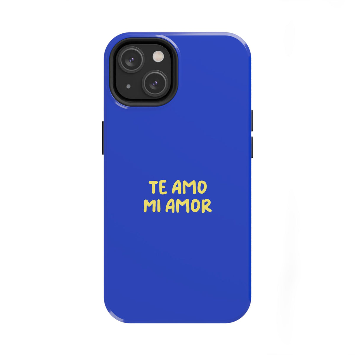 Funda para Teléfono Azul con Texto Personalizado