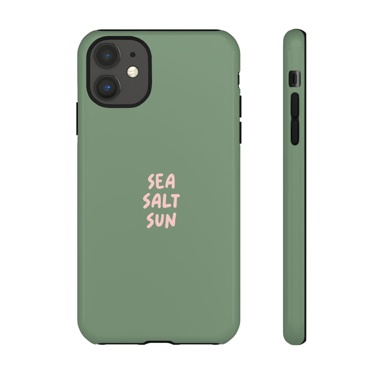Phone Case Green color with custom text