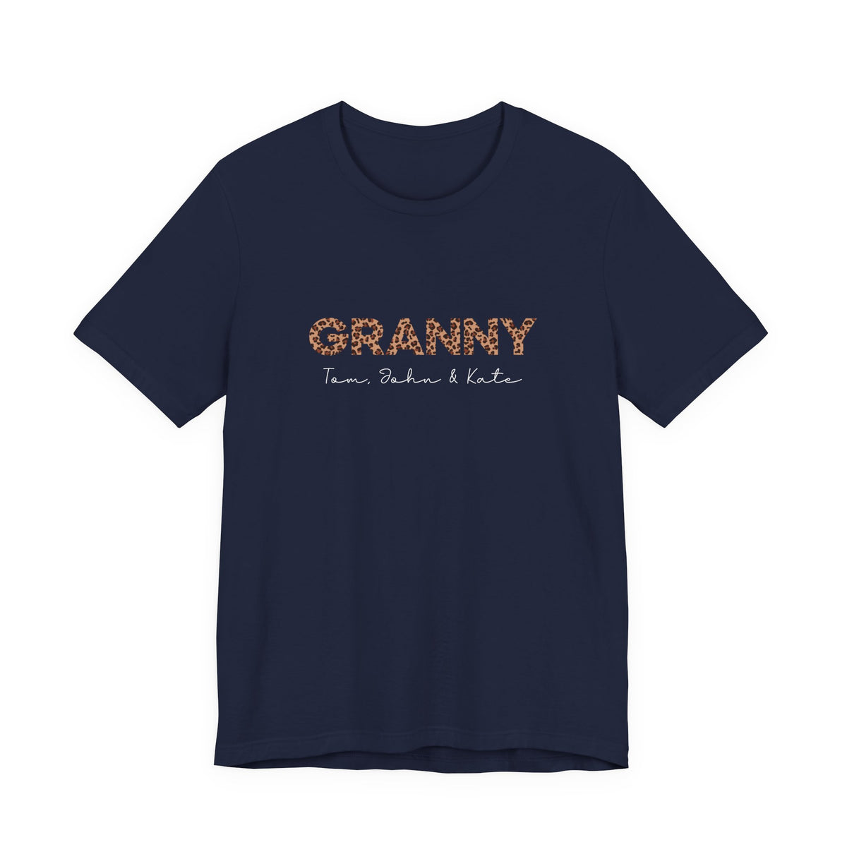 Personalized Leopard Granny T-Shirt