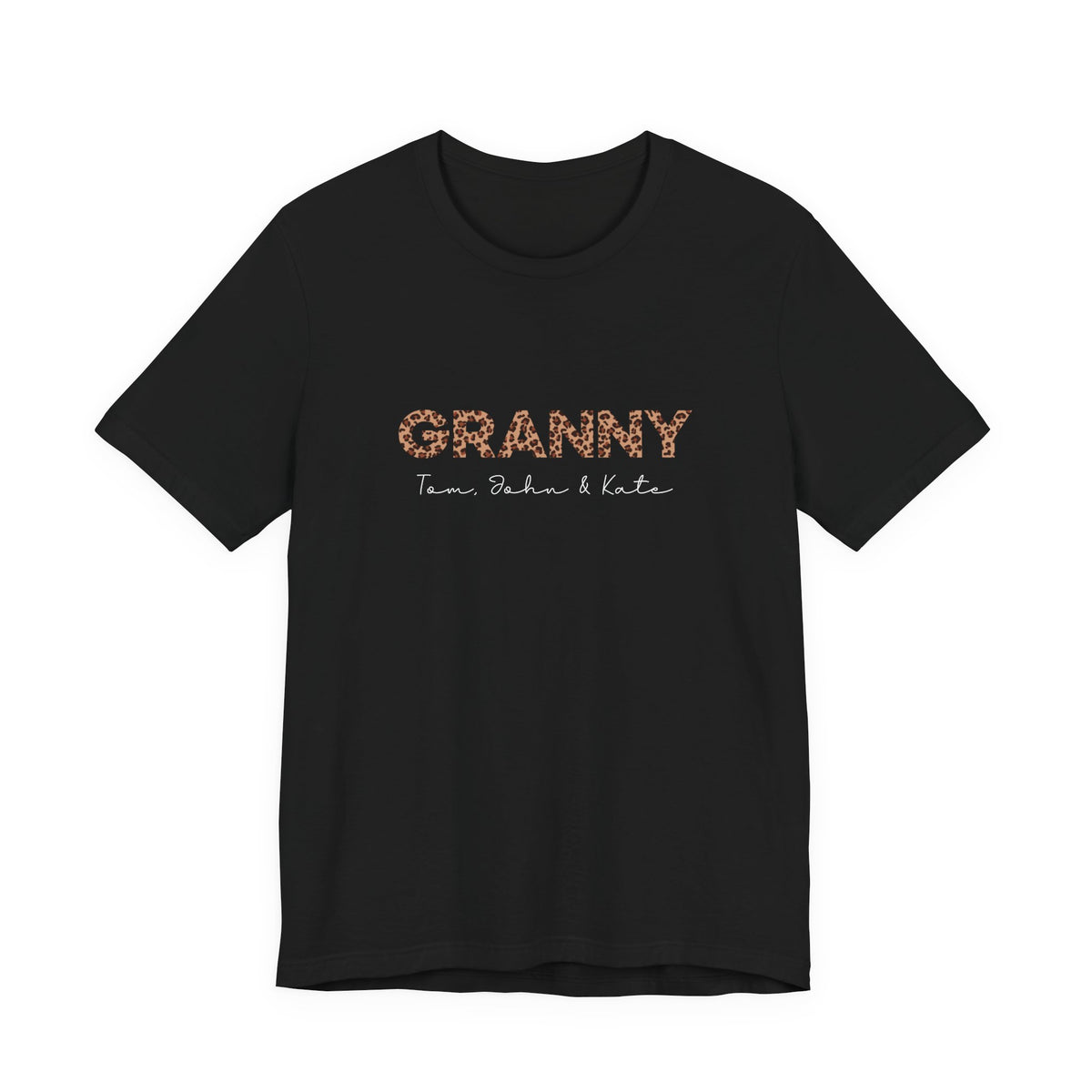 Personalized Leopard Granny T-Shirt