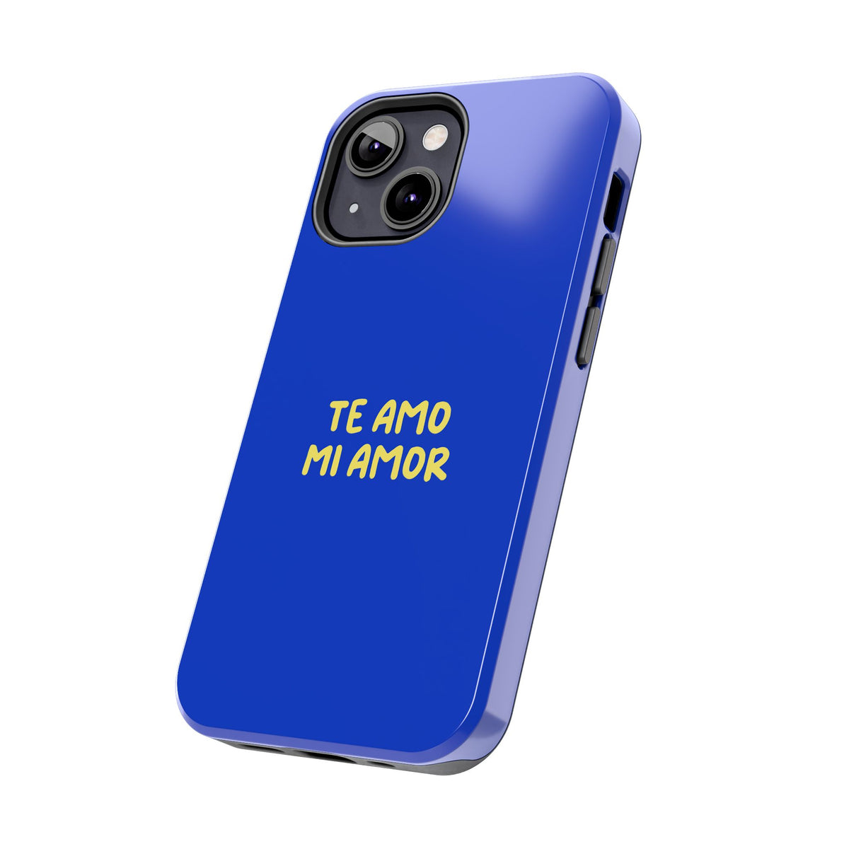 Funda para Teléfono Azul con Texto Personalizado