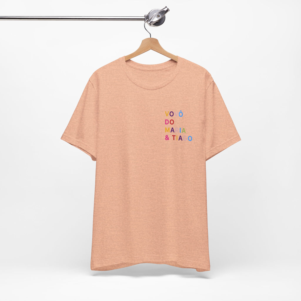 Camiseta Vovó de Nome Multicolorido