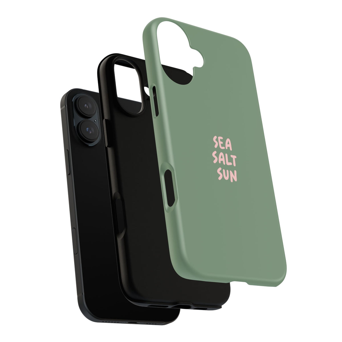 Phone Case Green color with custom text