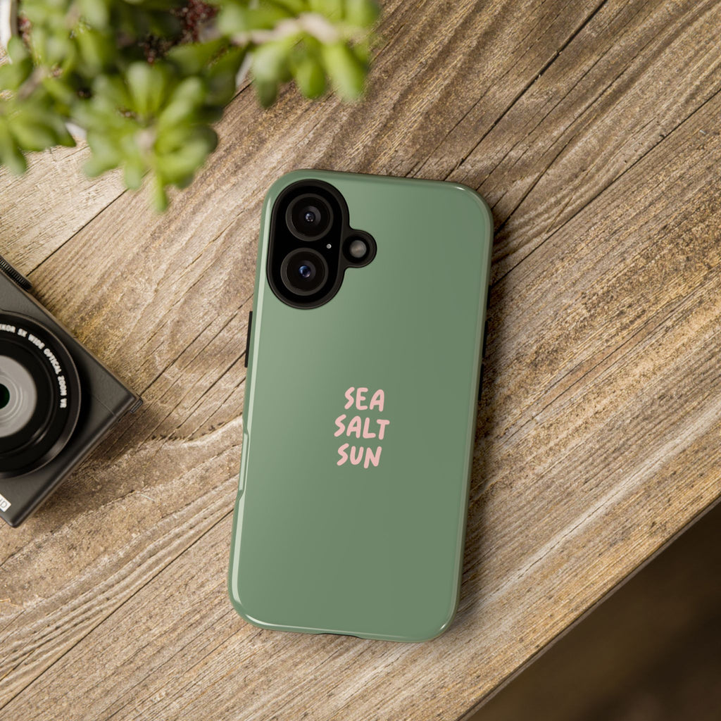 Phone Case Green color with custom text
