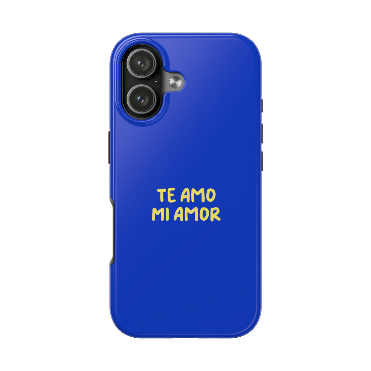 Funda para Teléfono Azul con Texto Personalizado