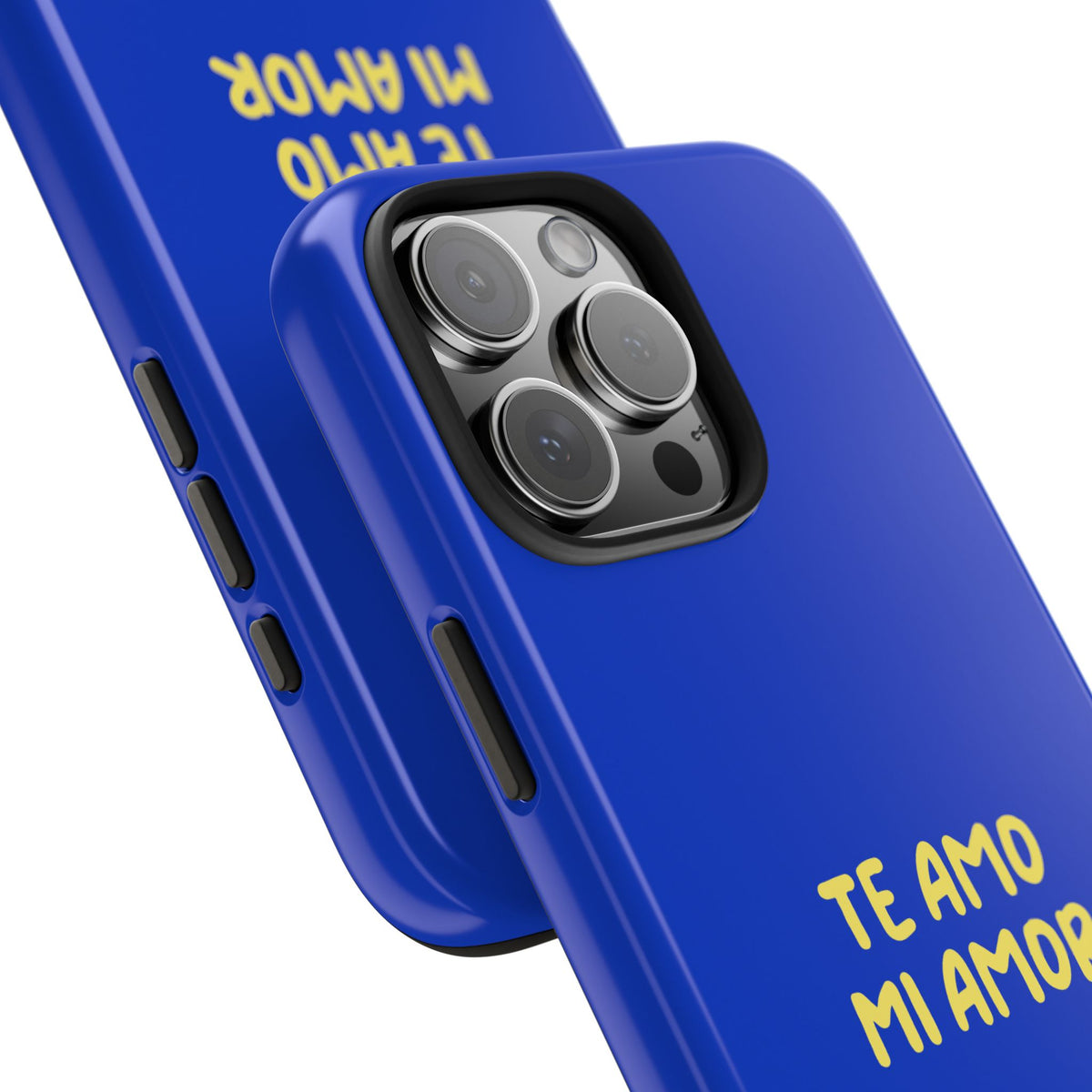 Funda para Teléfono Azul con Texto Personalizado