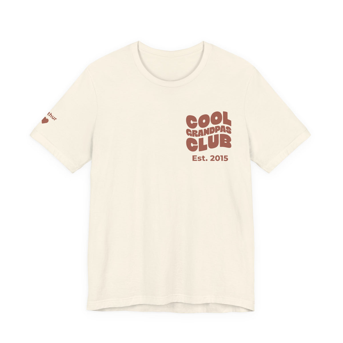 T-Shirt Cool Grandpas Club & Sleeve Names