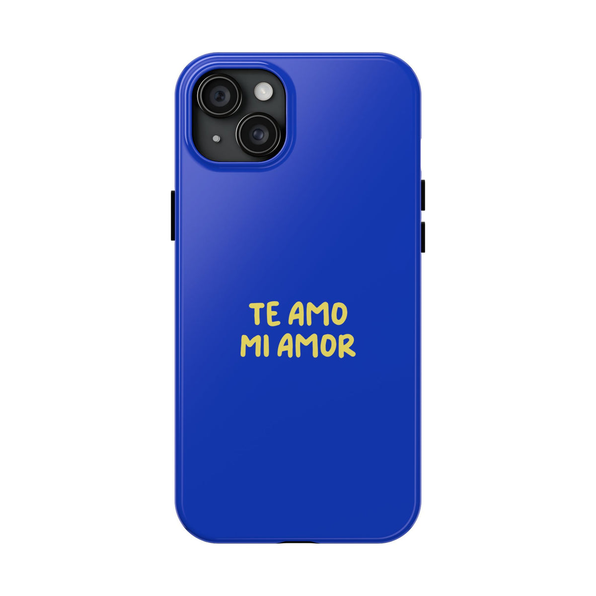 Funda para Teléfono Azul con Texto Personalizado