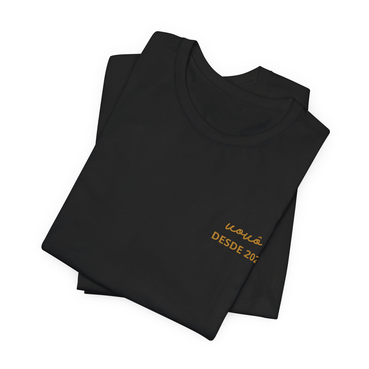 Camiseta Vovô com Data Estampada no Peito e Nomes na Manga