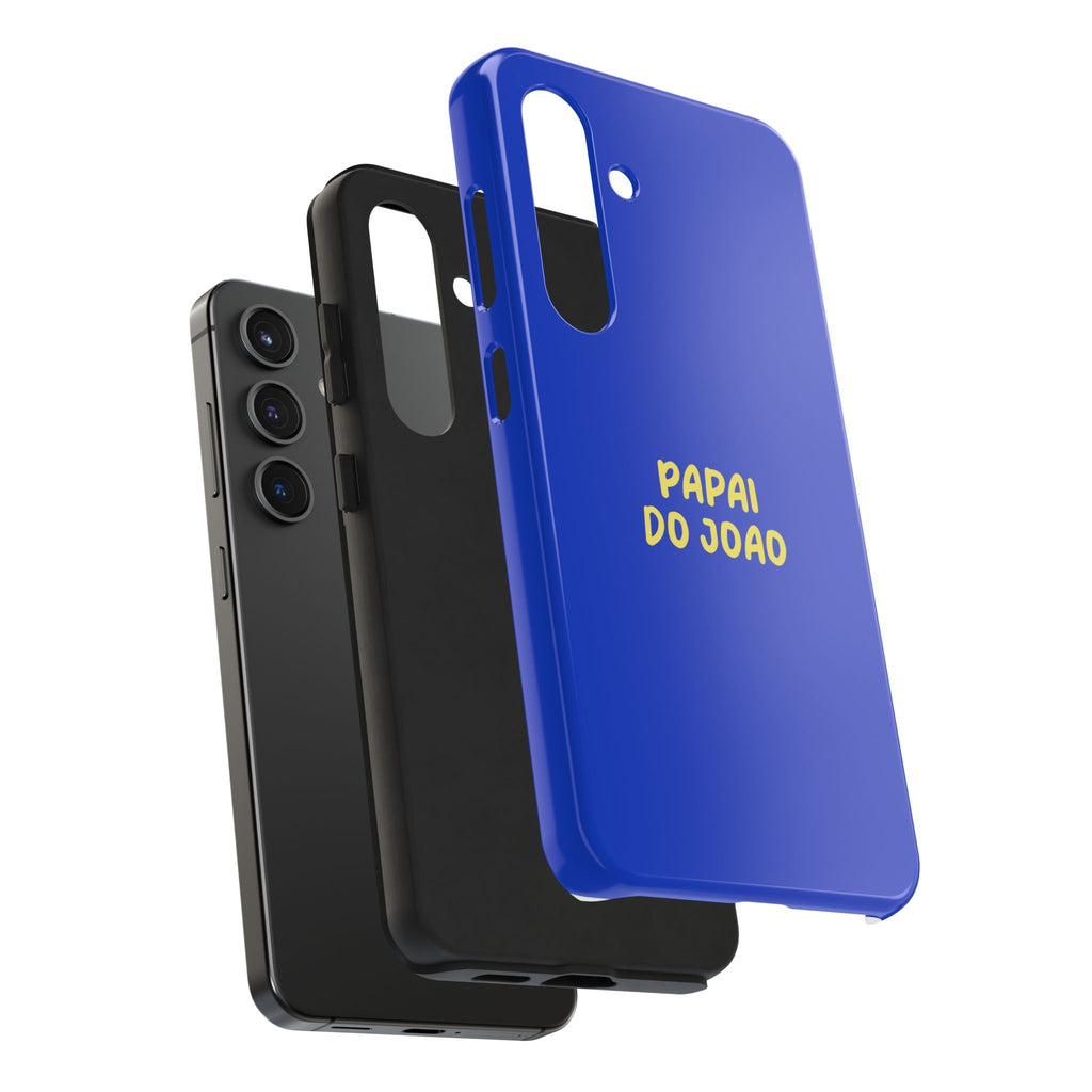 Capinha Azul com Texto Personalizado