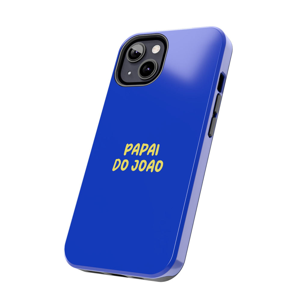 Capinha Azul com Texto Personalizado
