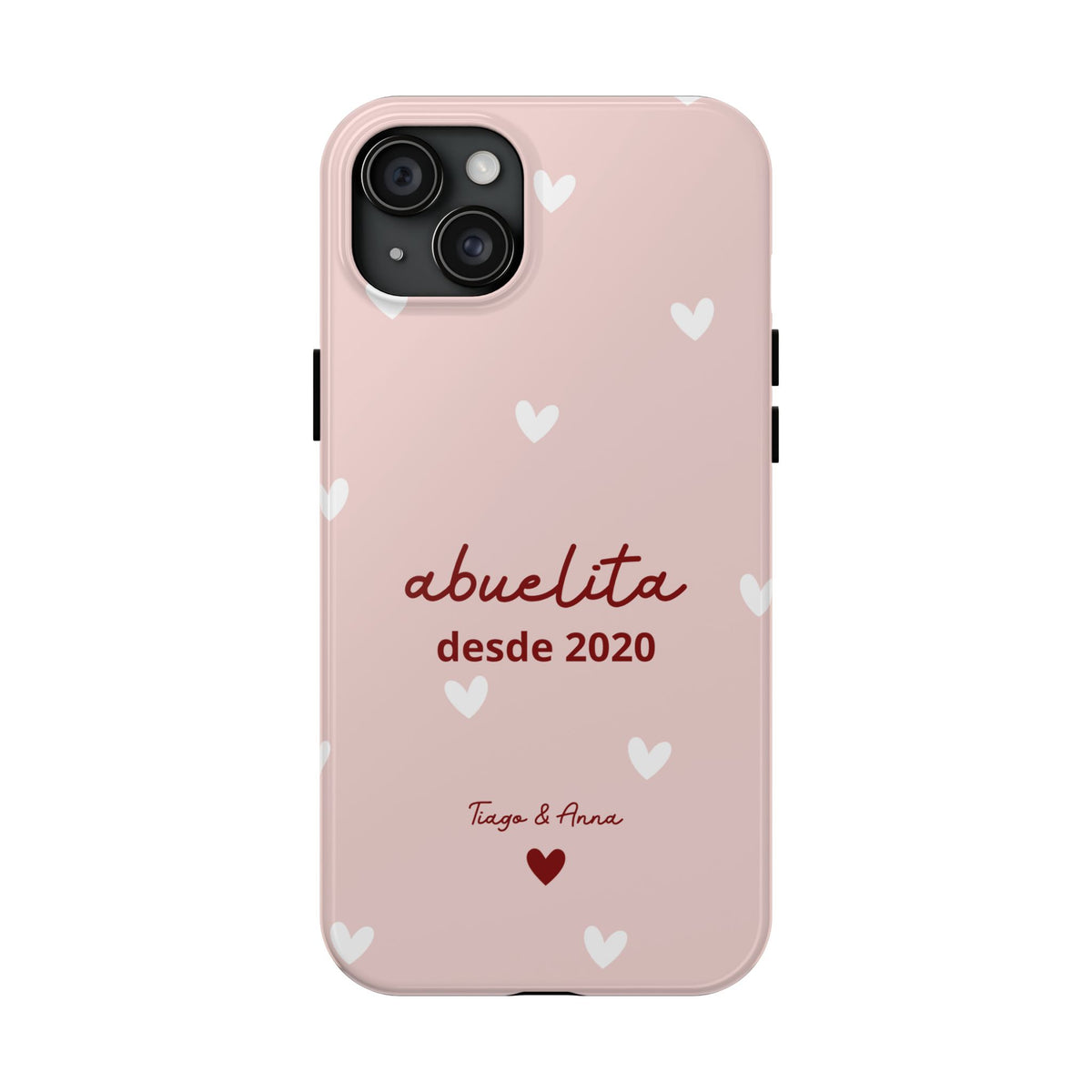 Funda Mamá o Abuelita Personalizada con Fecha y Nombres
