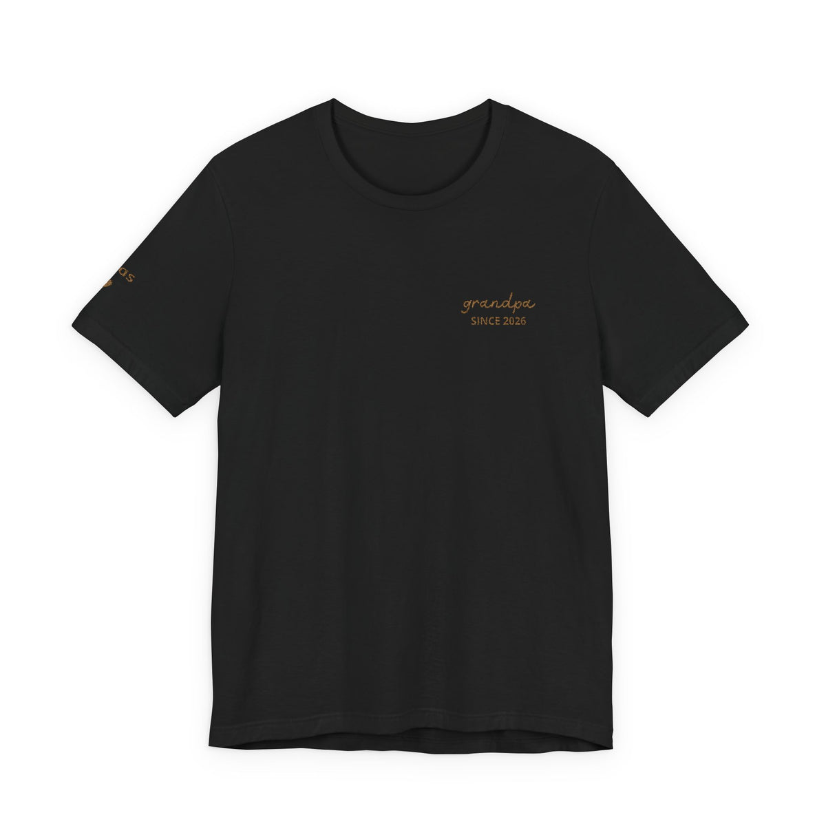 Personalized Grandpa Since T-Shirt Embroidered with Names