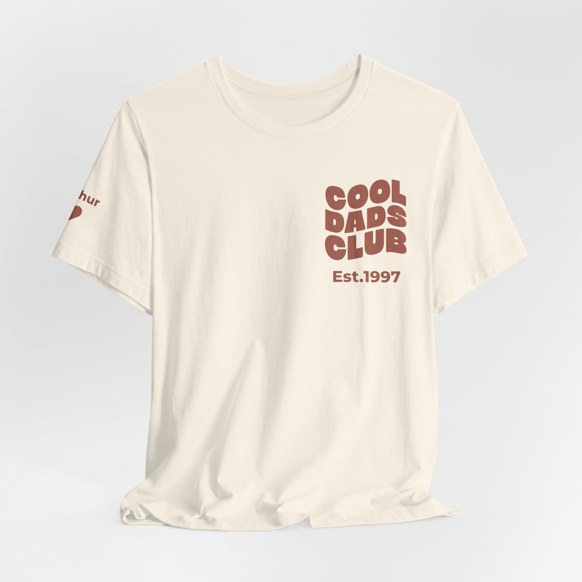 T-Shirt Cool Dads club and names on sleeve