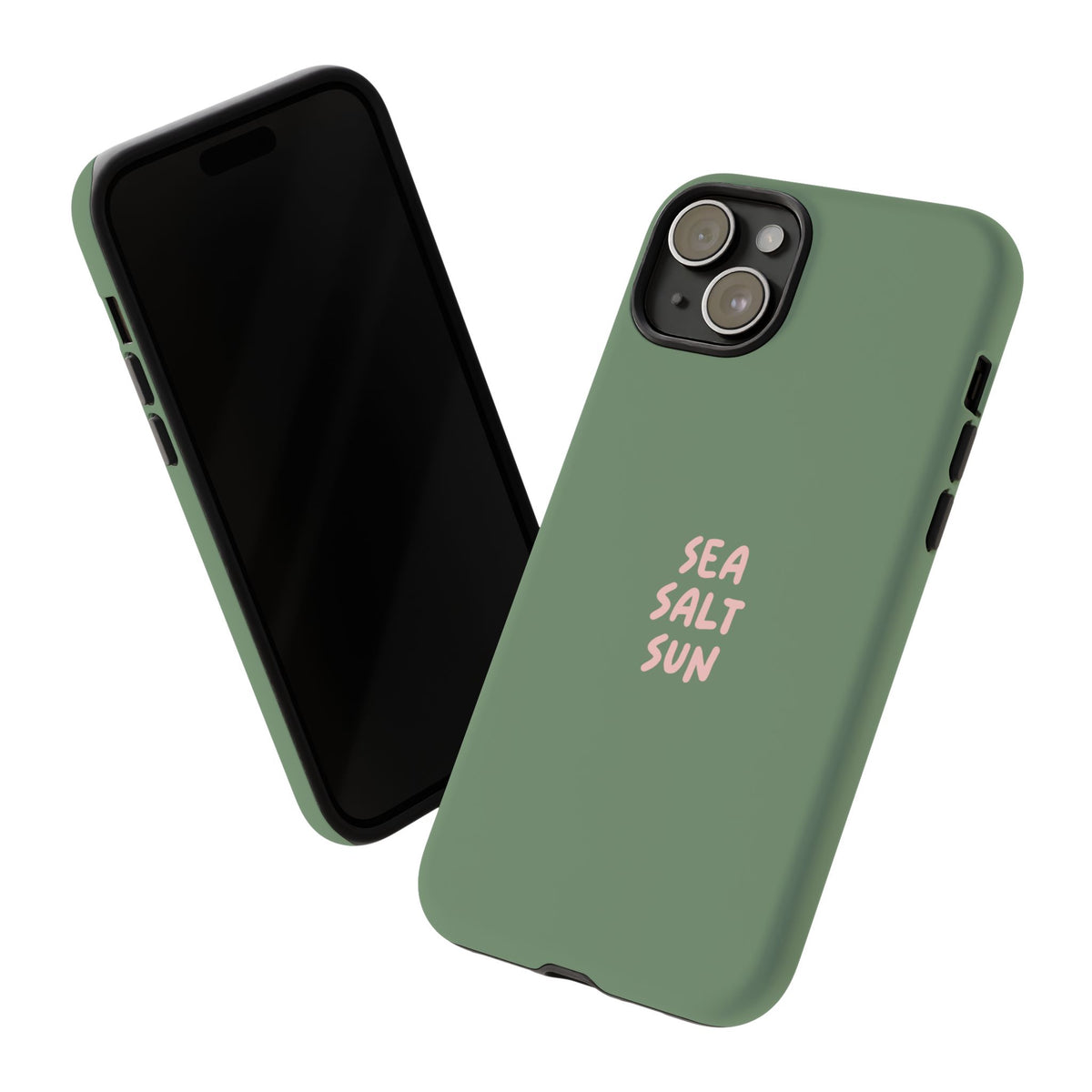 Phone Case Green color with custom text