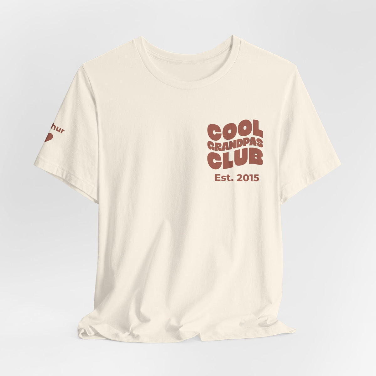 T-Shirt Cool Grandpas Club & Sleeve Names