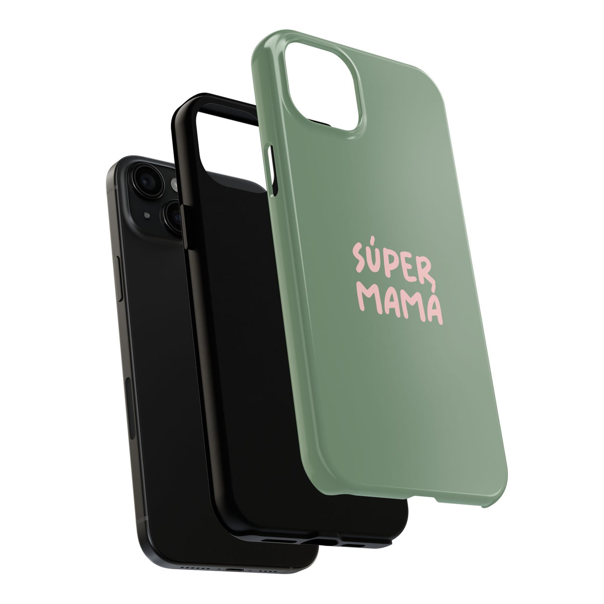 Funda para Teléfono Verde con Texto Personalizado