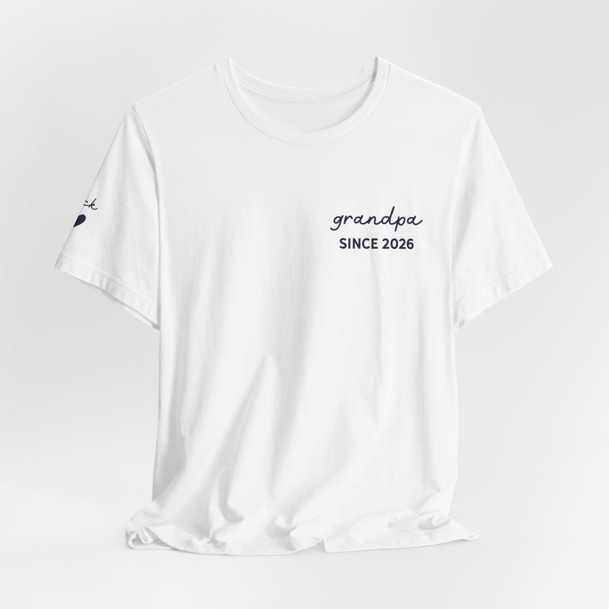 Personalized Grandpa Since T-Shirt Printed with Names