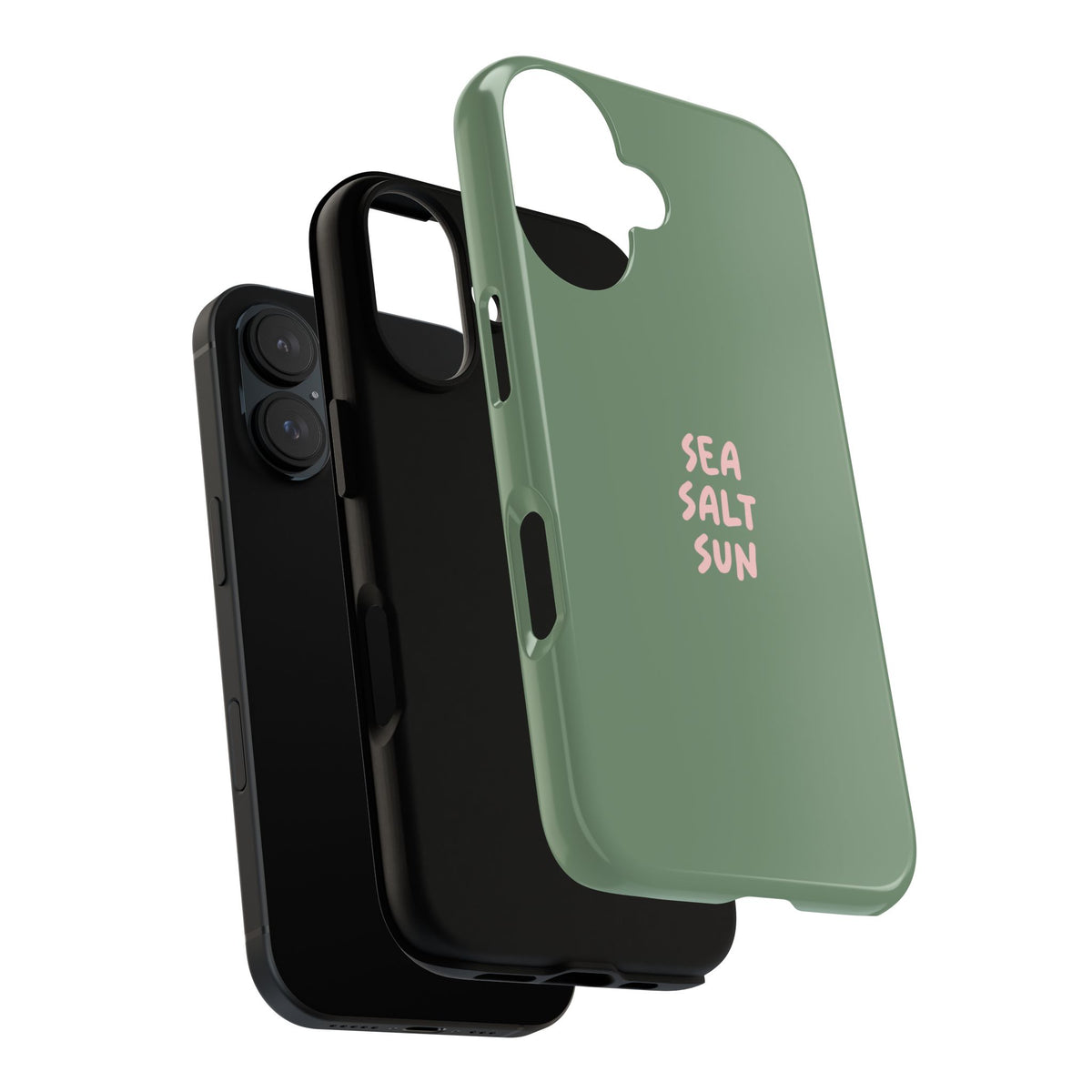 Phone Case Green color with custom text