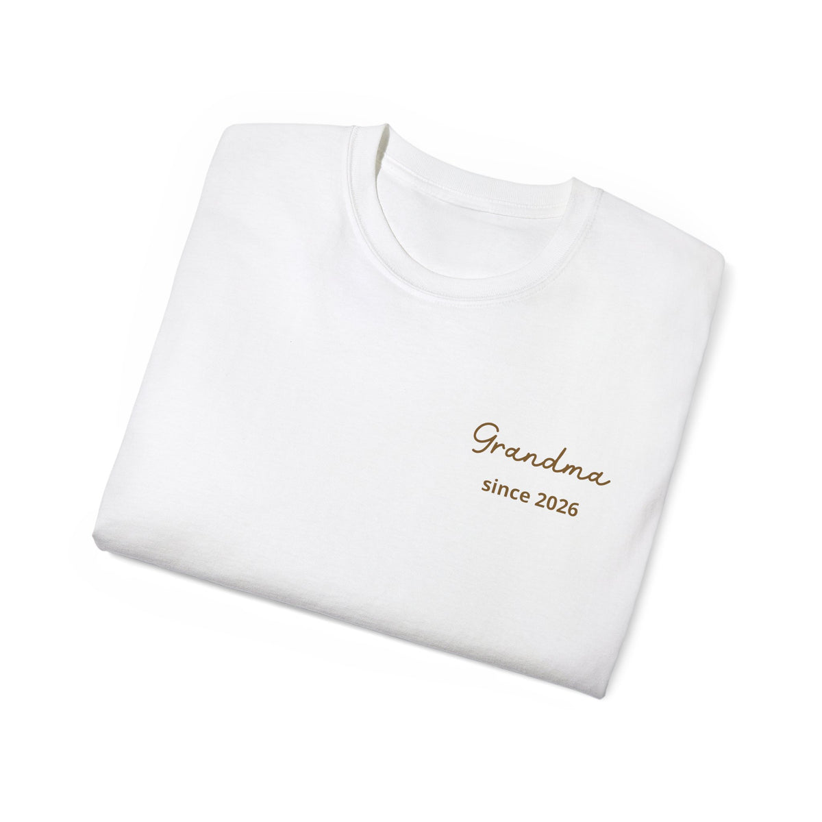 T-Shirt Grandma Since Date on Heart and Grandchildren’s First Names on Sleeve