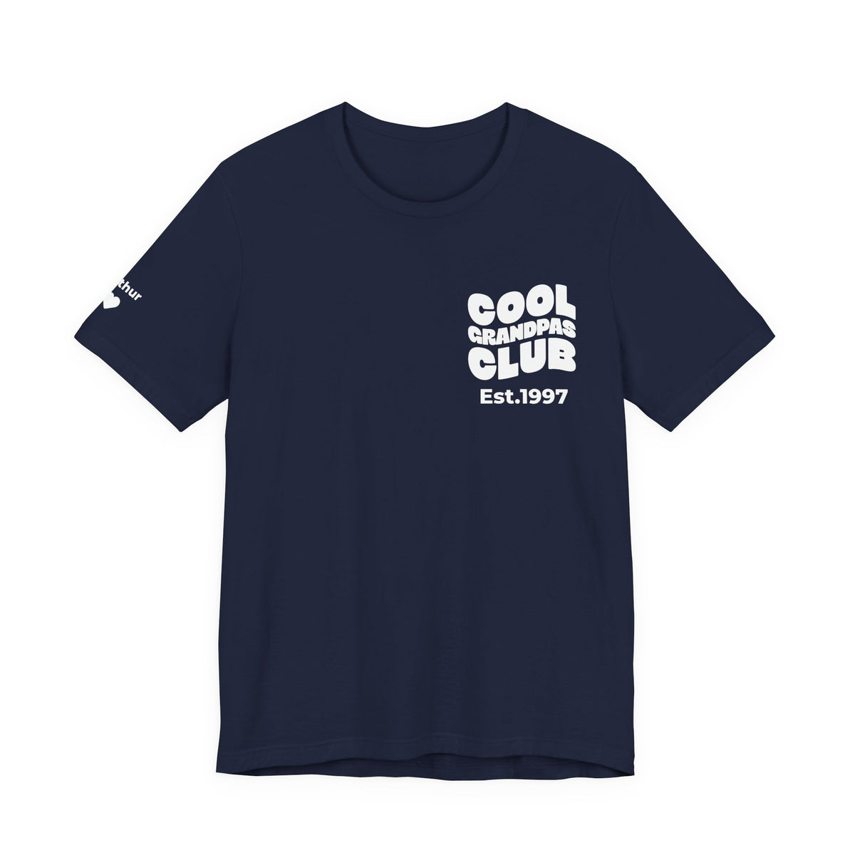 T-Shirt Cool Grandpas Club & Sleeve Names