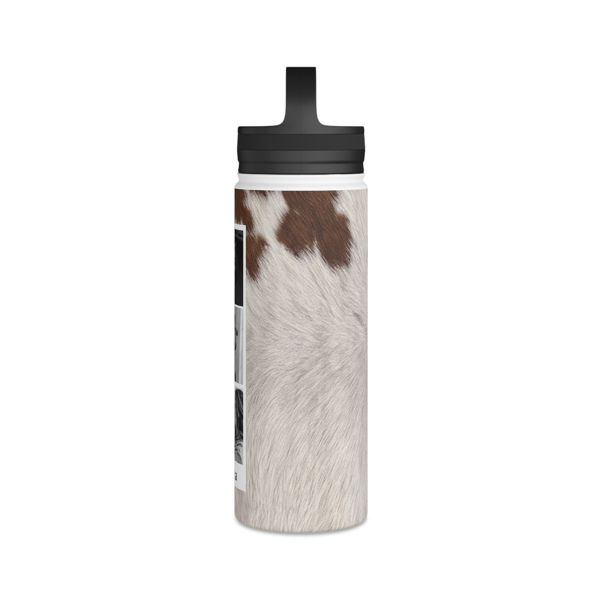 Garrafa de Água com Estampa Animal e Foto Personalizada
