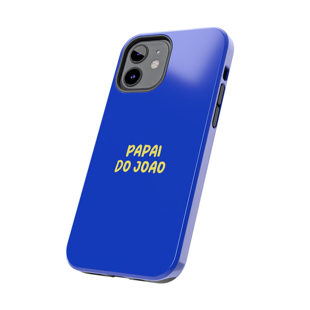 Capinha Azul com Texto Personalizado