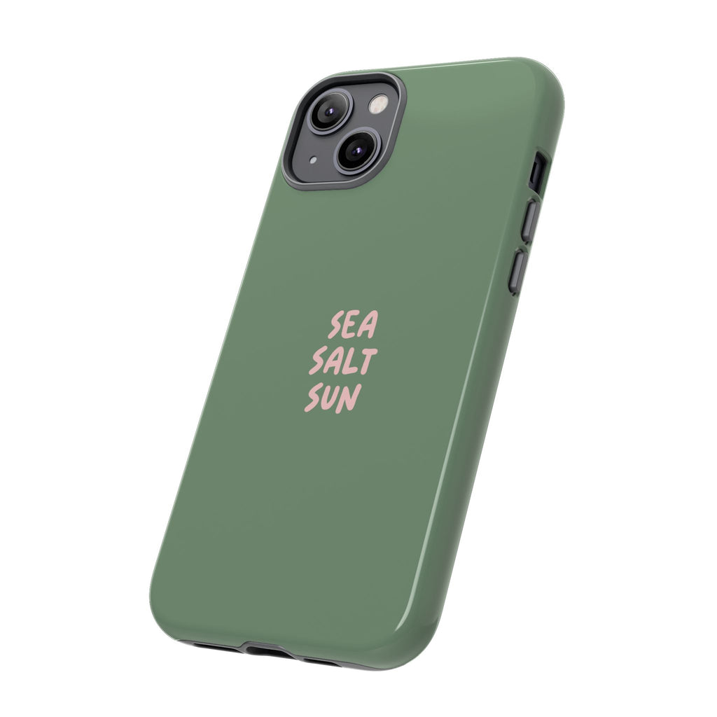 Phone Case Green color with custom text