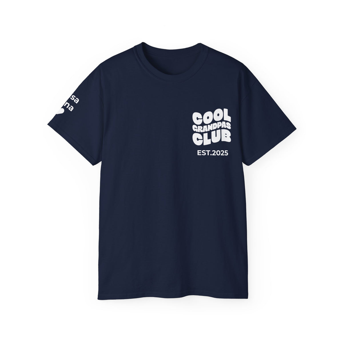 T-Shirt Cool Grandpas Club & Sleeve Names