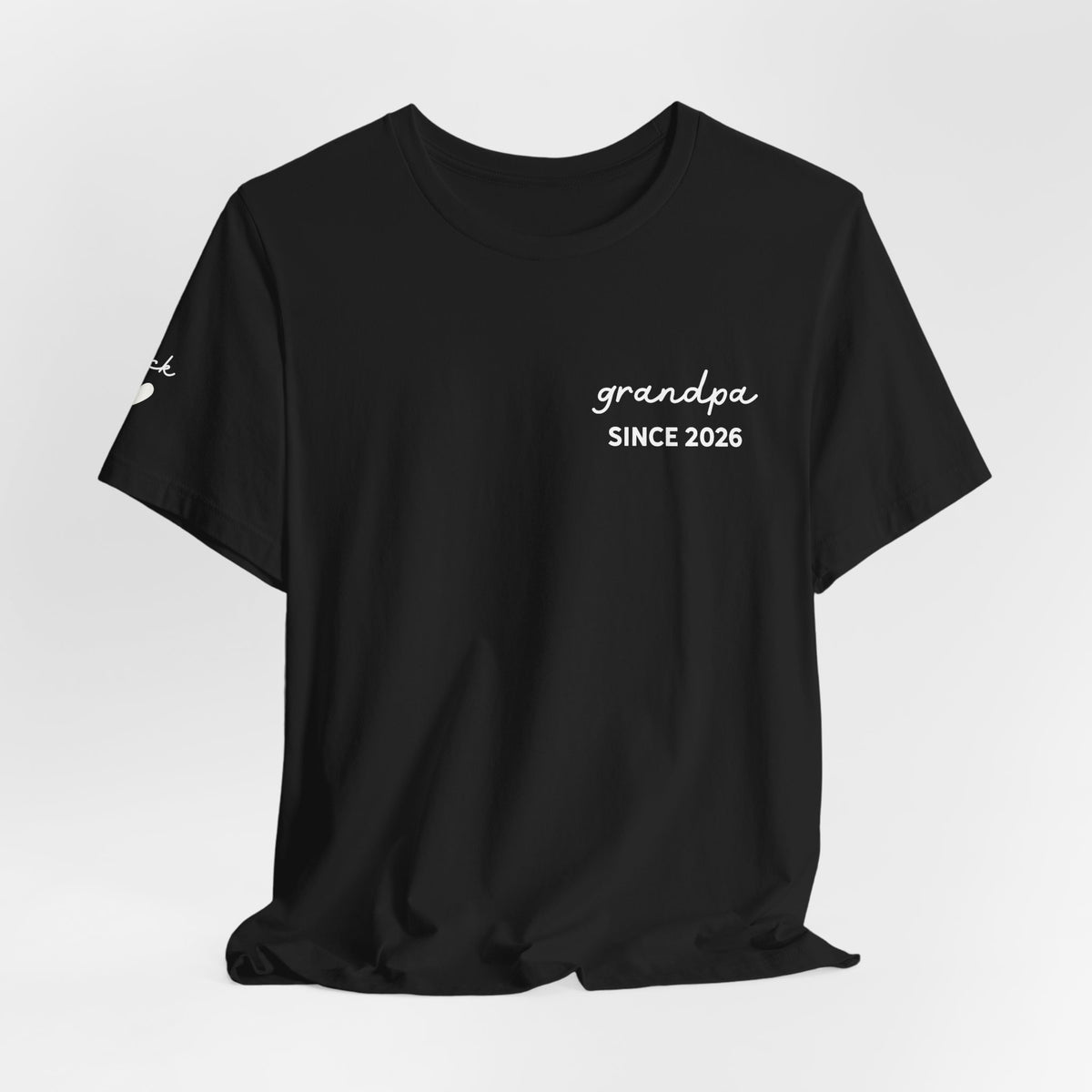 Personalized Grandpa Since T-Shirt Printed with Names