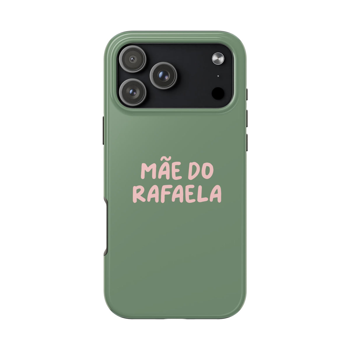 Capinha Verde com Texto Personalizado