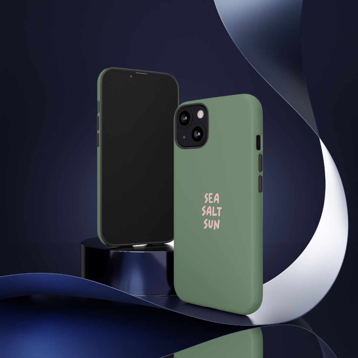 Phone Case Green color with custom text