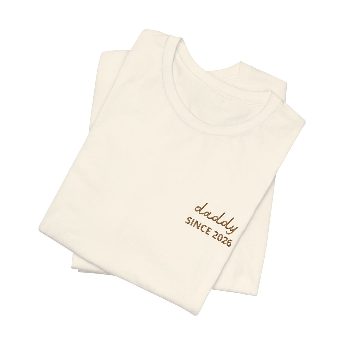 Personalized Dad Since T-Shirt Embroidered with Names