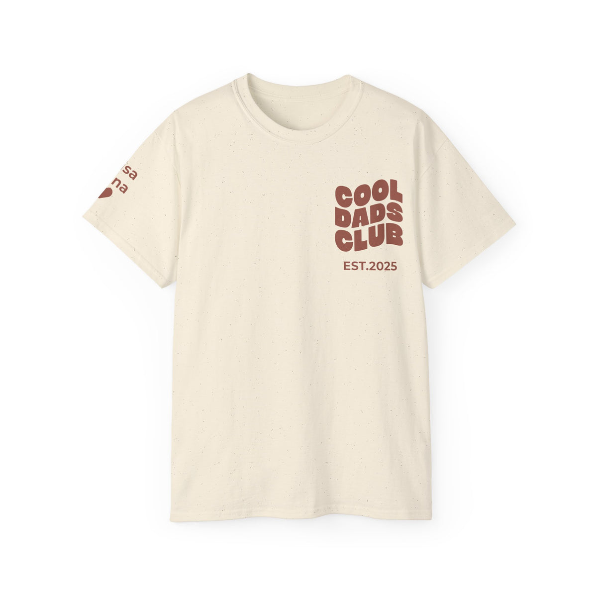 T-Shirt Cool Dads club and names on sleeve