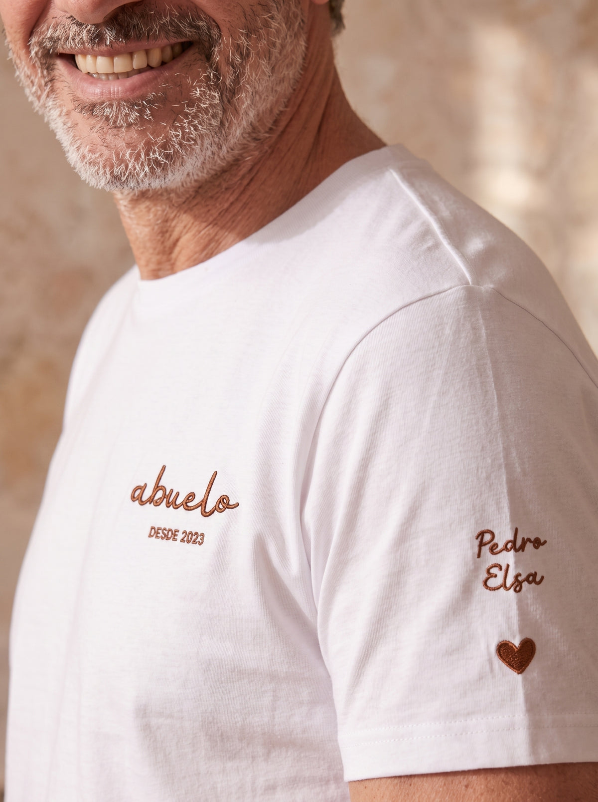 Camiseta Bordada Abuelo Desde Personalizada