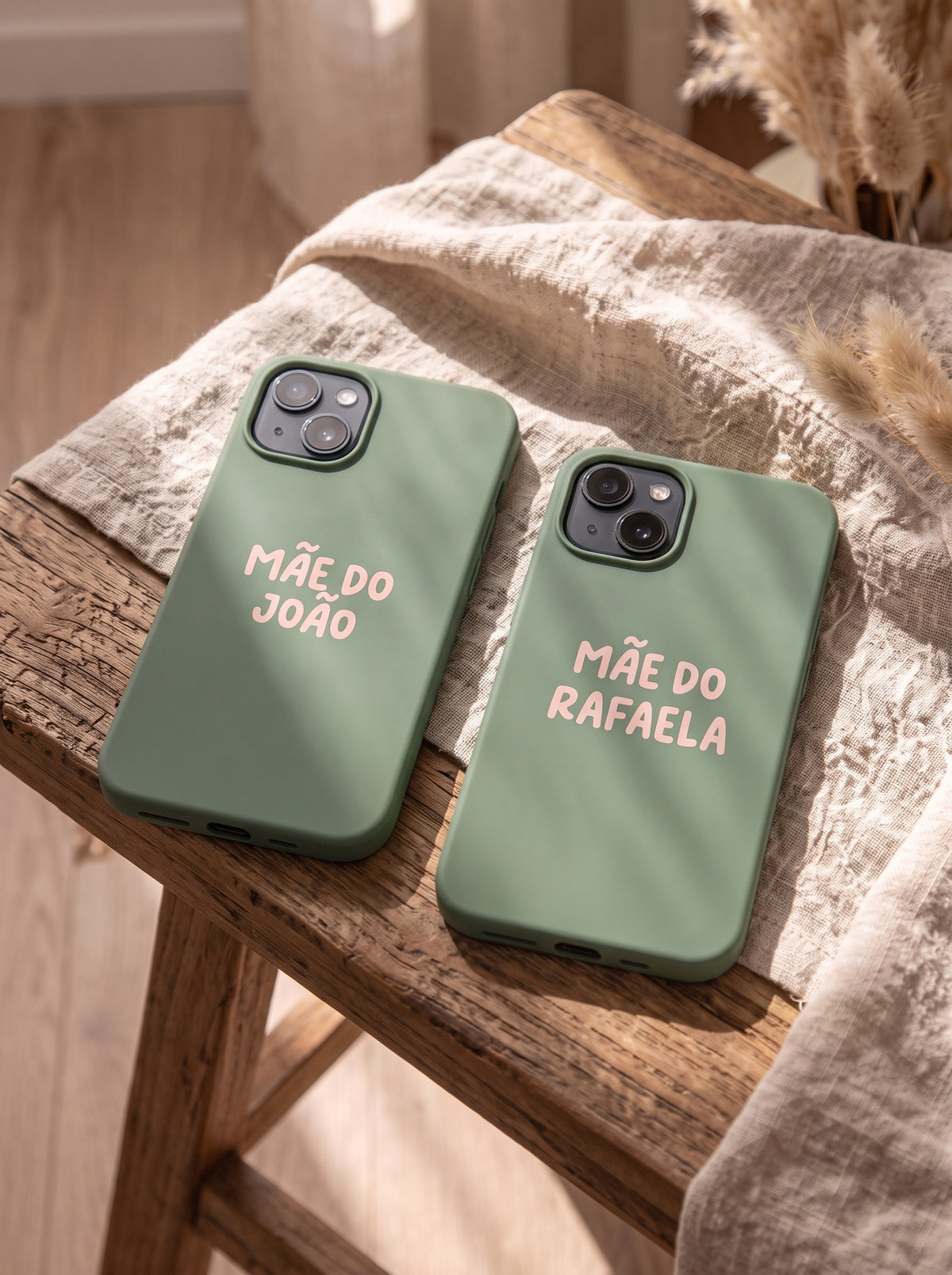 Capinha Verde com Texto Personalizado